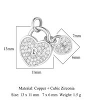 Simple Style Key Copper Plating Inlay Zircon 18k Gold Plated Jewelry Accessories sku image 20