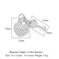 Simple Style Key Copper Plating Inlay Zircon 18k Gold Plated Jewelry Accessories sku image 22