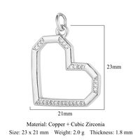 Simple Style Key Copper Plating Inlay Zircon 18k Gold Plated Jewelry Accessories sku image 14