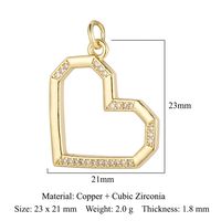 Simple Style Key Copper Plating Inlay Zircon 18k Gold Plated Jewelry Accessories sku image 15