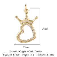 Simple Style Key Copper Plating Inlay Zircon 18k Gold Plated Jewelry Accessories sku image 17