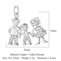 1 Piece Copper Zircon Plating Inlay Polished Pendant sku image 11
