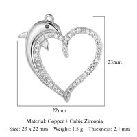 1 Piece Copper Zircon Plating Inlay Polished Pendant sku image 15