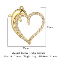1 Piece Copper Zircon Plating Inlay Polished Pendant sku image 16