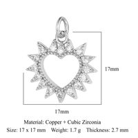 1 Piece Copper Zircon Plating Inlay Polished Pendant sku image 5