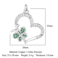 1 Piece Copper Zircon Plating Inlay Polished Pendant sku image 17