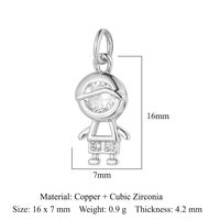 1 Piece Copper Zircon Plating Inlay Polished Pendant sku image 8