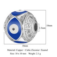 Estilo Simple Ojo Cobre Embutido Diamantes De Imitación Dijes Accesorios De Joyería sku image 1