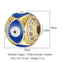 Estilo Simple Ojo Cobre Embutido Diamantes De Imitación Dijes Accesorios De Joyería sku image 4
