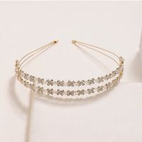 Simple Style Bow Knot Alloy Inlay Rhinestones Hair Band main image 5