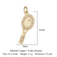 Simple Style Dolphin Butterfly Copper Plating Inlay Zircon 18k Gold Plated Charms Jewelry Accessories sku image 9