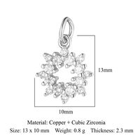 Simple Style Dolphin Butterfly Copper Plating Inlay Zircon 18k Gold Plated Charms Jewelry Accessories sku image 6