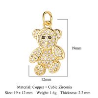 Simple Style Dolphin Butterfly Copper Plating Inlay Zircon 18k Gold Plated Charms Jewelry Accessories sku image 21