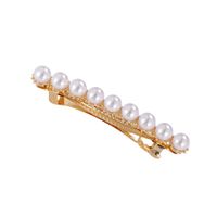 Simple Style Commute Round Alloy Inlay Pearl Hair Clip sku image 3