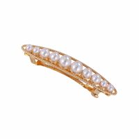 Simple Style Commute Round Alloy Inlay Pearl Hair Clip sku image 5