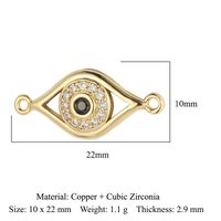 Simple Style Heart Shape Bee Butterfly Copper Plating Inlay Zircon 18k Gold Plated Jewelry Accessories sku image 8