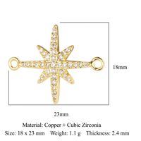 Simple Style Heart Shape Bee Butterfly Copper Plating Inlay Zircon 18k Gold Plated Jewelry Accessories sku image 14