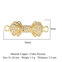 Simple Style Heart Shape Bee Butterfly Copper Plating Inlay Zircon 18k Gold Plated Jewelry Accessories sku image 16