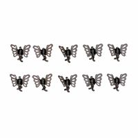 Frau Einfacher Stil Schmetterling Metall Überzug Schmetterling Haarklammer sku image 3
