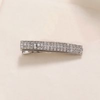 Simple Style Solid Color Alloy Inlay Rhinestones Hair Clip main image 4