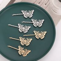 Sweet Butterfly Metal Hollow Out Hair Clip main image 1
