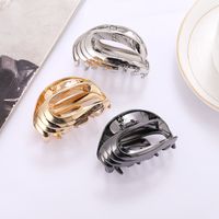 Elegant Solid Color Alloy Hollow Out Hair Claws main image 5
