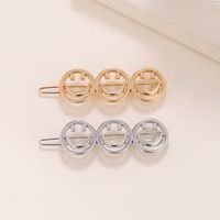 Simple Style Solid Color Zinc Alloy Plating Hair Clip main image 5