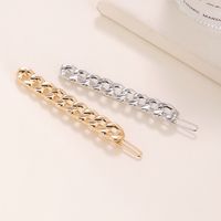 Simple Style Solid Color Zinc Alloy Plating Hair Clip main image 3