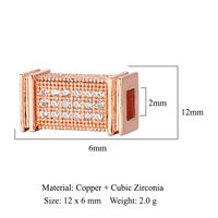 1 Piece Copper Zircon Solid Color sku image 15