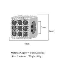 1 Piece Copper Zircon Solid Color sku image 2