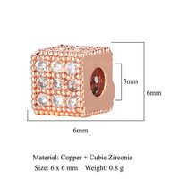 1 Piece Copper Zircon Solid Color sku image 5