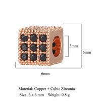 1 Piece Copper Zircon Solid Color sku image 6