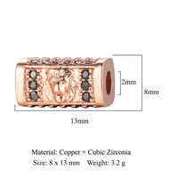 1 Piece Copper Zircon Solid Color sku image 11