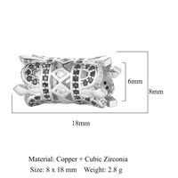 1 Piece Copper Zircon Solid Color sku image 21