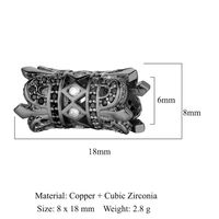 1 Piece Copper Zircon Solid Color sku image 24