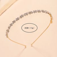 Cute Sweet Simple Style Flower Alloy Inlay Zircon Hair Band main image 3