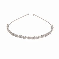 Cute Sweet Simple Style Flower Alloy Inlay Zircon Hair Band main image 5