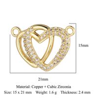 Simple Style Starfish Lotus Butterfly Copper Plating Inlay Zircon Gold Plated Silver Plated Charms Jewelry Accessories sku image 8