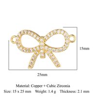 Estilo Simple Estrella De Mar Loto Mariposa Cobre Enchapado Embutido Circón Chapado En Oro Plateado Dijes Accesorios De Joyería sku image 12