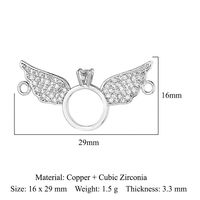 Simple Style Starfish Lotus Butterfly Copper Plating Inlay Zircon Gold Plated Silver Plated Charms Jewelry Accessories sku image 21