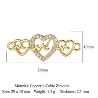 Simple Style Starfish Lotus Butterfly Copper Plating Inlay Zircon Gold Plated Silver Plated Charms Jewelry Accessories sku image 2