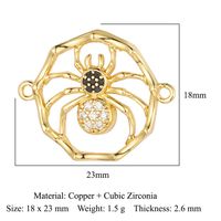 Simple Style Angel Moon Crown Copper Plating Inlay Zircon Gold Plated Silver Plated Charms Jewelry Accessories sku image 6