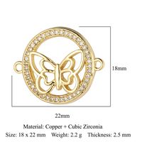 Simple Style Angel Moon Crown Copper Plating Inlay Zircon Gold Plated Silver Plated Charms Jewelry Accessories sku image 20