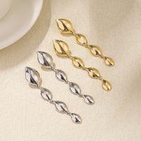 1 Pair Modern Style Simple Style Solid Color Alloy Drop Earrings main image 3