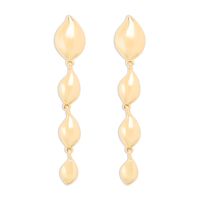 1 Pair Modern Style Simple Style Solid Color Alloy Drop Earrings main image 2
