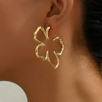 1 Pair Vintage Style Exaggerated Floral Hollow Out Alloy Zinc Ear Studs main image 5