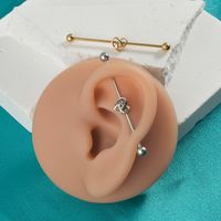 1 Piece Simple Style Butterfly Plating Stainless Steel Ear Studs main image 4