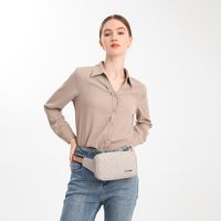 Femmes Vêtement De Rue Couleur Unie Faux Cuir Taille Sacs main image 5