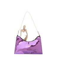 Women's All Seasons Pvc Solid Color Vintage Style Pearls Square Zipper Underarm Bag main image 3