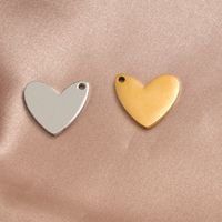 1 Piece Stainless Steel None 18K Gold Plated Heart Shape main image 1
